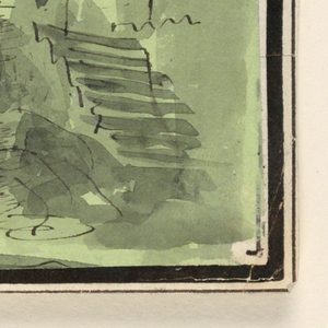 Drawing, Stage Design, Bridge Crossing Water, early 19th century