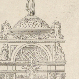 Print, Design for an altar tabernacle, ca. 1830