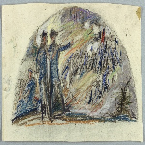 Drawing, Design for a Mural