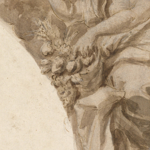 Drawing, Africa, Design for a Pendentive in the Baptismal Vestibule of St. Peter’s, Rome, 1713–26
