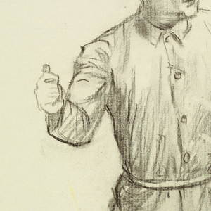 Drawing, Figure for a Mural