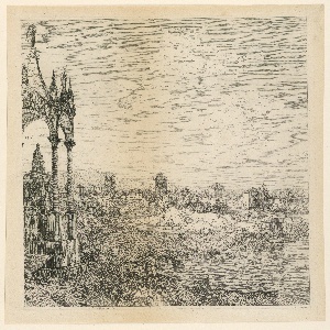 Print, Design for a Tomb of a Bishop