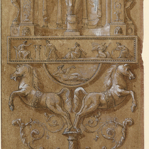 Drawing, Arabesque Panel, ca. 1770