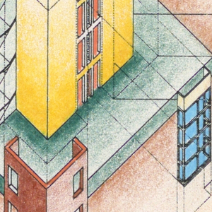 Drawing, L tzowstrasse 64, Berlin,, 1984