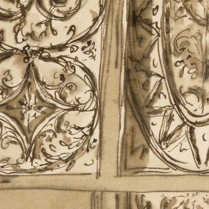 Drawing, Design for ceiling decoration