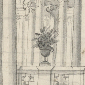 Drawing, Painted wall decoration, 1750–1800