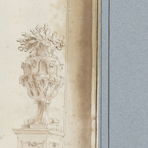 Drawing, Painted wall decoration, ca. 1708
