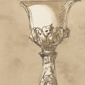 Drawing, Three chalices