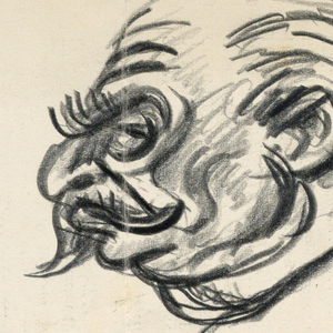 Drawing, Head of Man with Moustach, 1943