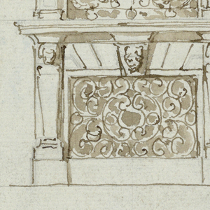 Drawing, Window case, ca. 1820