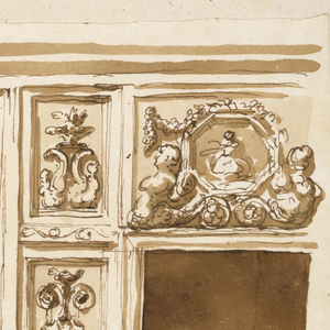 Drawing, Wall in a living room