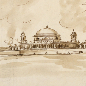 Drawing, Mausoleum