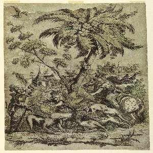 Print, Lion Hunt, 1730–50
