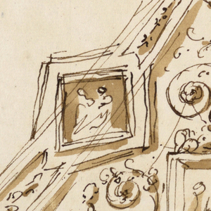 Drawing, Design for ceiling decoration