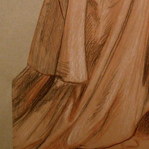 Drawing, Study of a costumed figure from "Wedding Procession", 1871–72