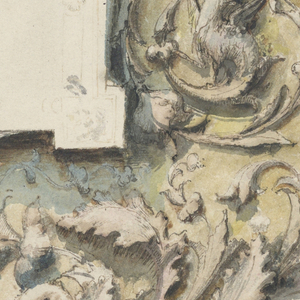 Drawing, Project for a Painted Panel, 1875