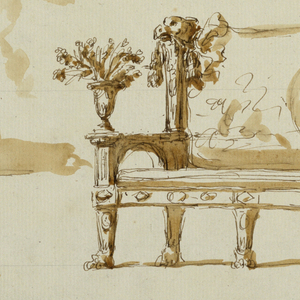 Drawing, Designs for a Bench, ca. 1810
