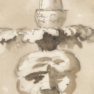 Drawing, Two knobs