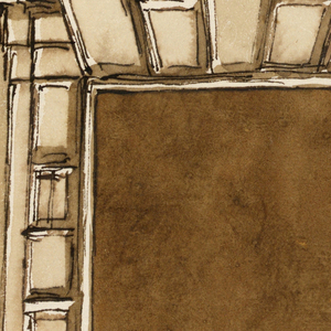 Drawing, Elevation of a doorframe