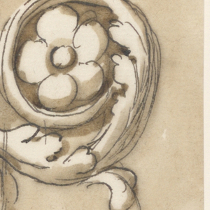 Drawing, Two doorknobs