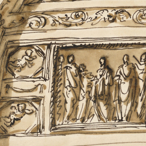 Drawing, Design for ceiling decoration