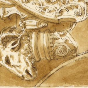 Drawing, Design for a Trophy, 1775–1800