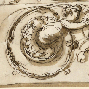 Drawing, Design for ceiling decoration
