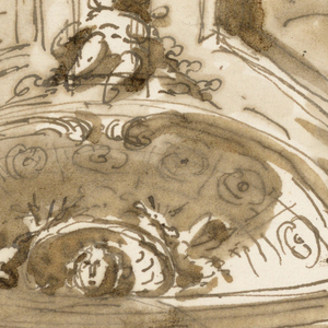 Drawing, Design for ceiling decoration