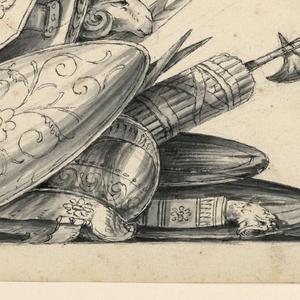 Drawing, Trophy of Weapons, 1830–1850