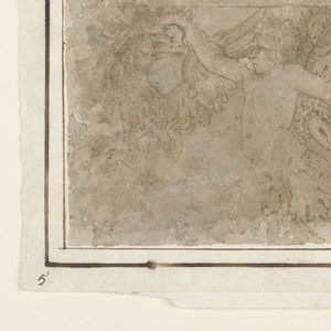 Drawing, Design for a frieze with an acanthus rinceau