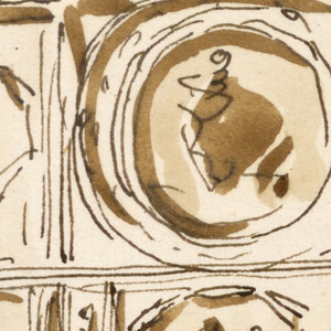 Drawing, Design for ceiling decoration