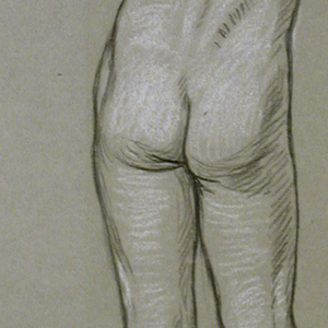Drawing, figure study: design for a fountain, ca. 1890