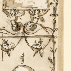 Drawing, Decoration of a panel