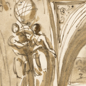 Drawing, Design for ceiling decoration