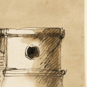 Drawing, Gate of a town