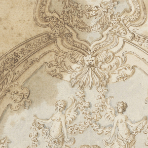 Drawing, Decoration of a Wall and Ceiling to be Executed in Stucco, 1725–50