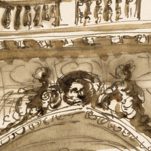 Drawing, Design for ceiling decoration