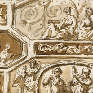 Drawing, Design for ceiling decoration