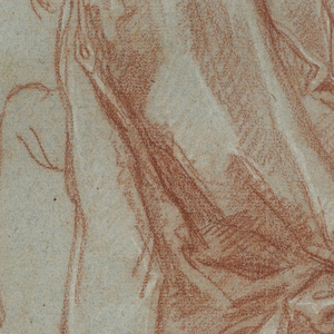 Drawing, Studies of a Kneeling Figure, 1775–1800
