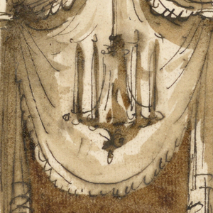 Drawing, Section of a wall