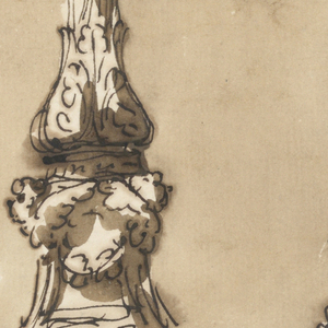 Drawing, Two chalices