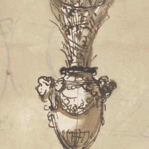Drawing, Two chalices