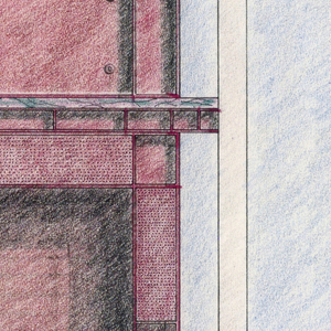 Drawing, Elevation of Fireplace, Bargehouse, Jersey City, NJ, 1982–86