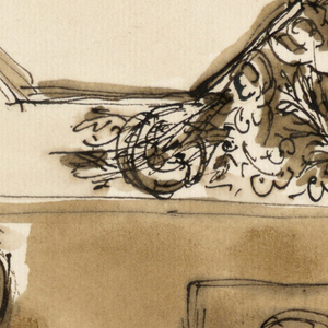 Drawing, Design for ceiling decoration