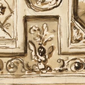Drawing, Design for ceiling decoration