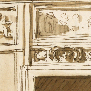 Drawing, Drawing room wall