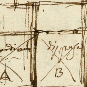Drawing, Plan for the hospital of St. Trinita de Pellegrini, Rome
