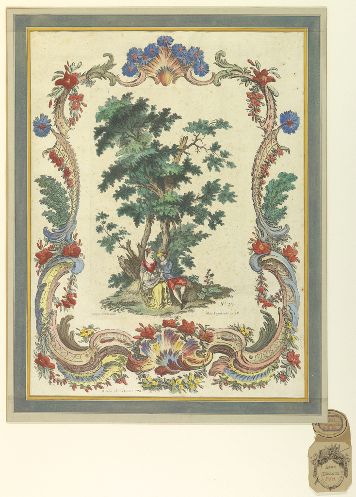 Print, Couple Beneath Tree