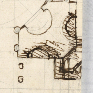Drawing, Plan of sepulchral building