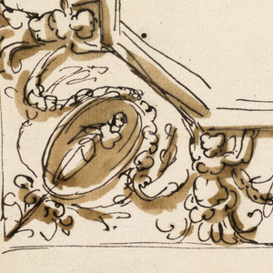 Drawing, Design for ceiling decoration